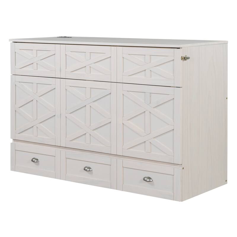 Modern Murphy Bed with Versatile Storage Drawers