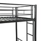 preview thumbnail 52 of 52, Twin over Twin with Trundle Metal Bunk Bed,No Box Spring Needed,Easy Assemble
