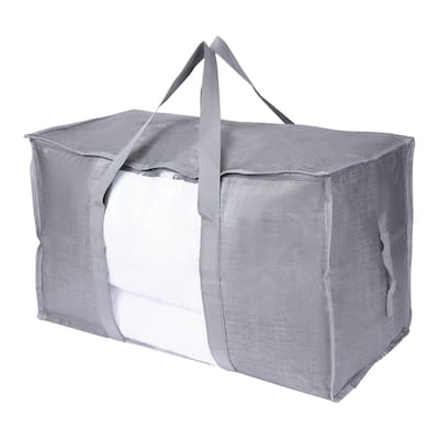 1 Pack Clothes Storage, Storage Bags, Moving Bags for Organizing Clothing, Comforters, Closet Organizers with Handles 27*14*15in