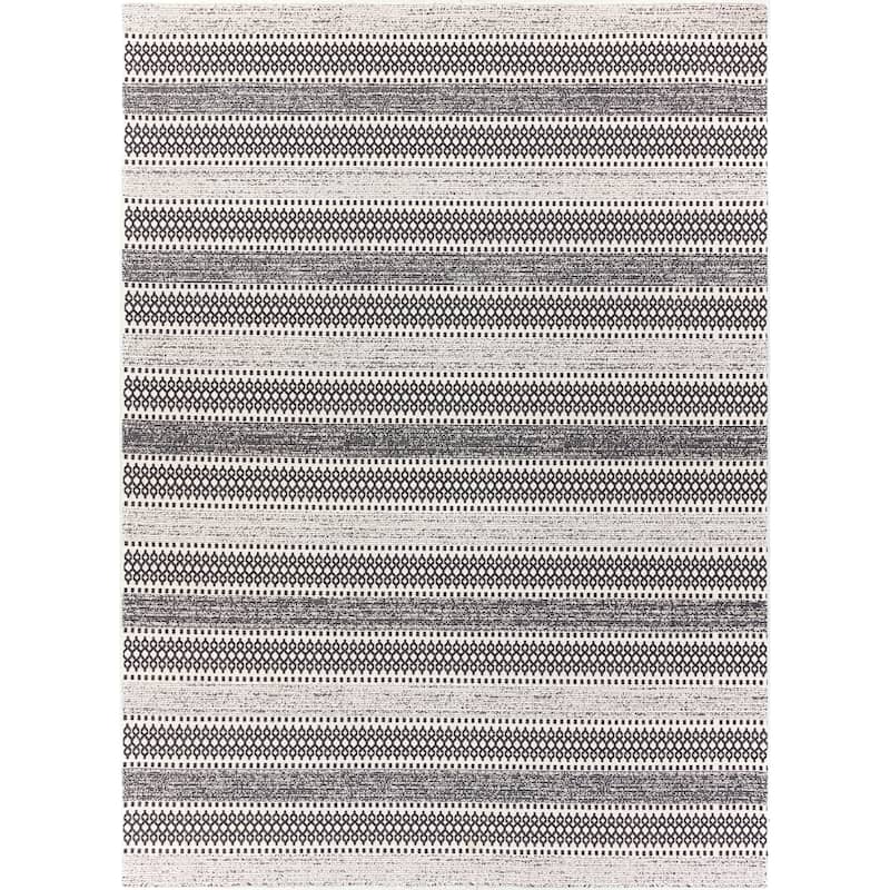 Livabliss Wendy Moroccan Stripe Cotton Area Rug