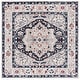 preview thumbnail 3 of 24, SAFAVIEH Luna Micol Oriental Medallion Rug 6'7" Square - Beige/Navy - Square