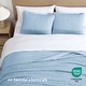 preview thumbnail 34 of 38, Crinkle Texture Microfiber 3-Piece Quilt Set, Enzyme Washed, Oversized