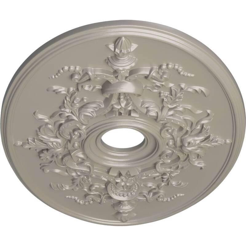 30 3/4"W x 21/14"H x 3 7/8"ID x 1 5/8"P Alexa Ceiling Medallion