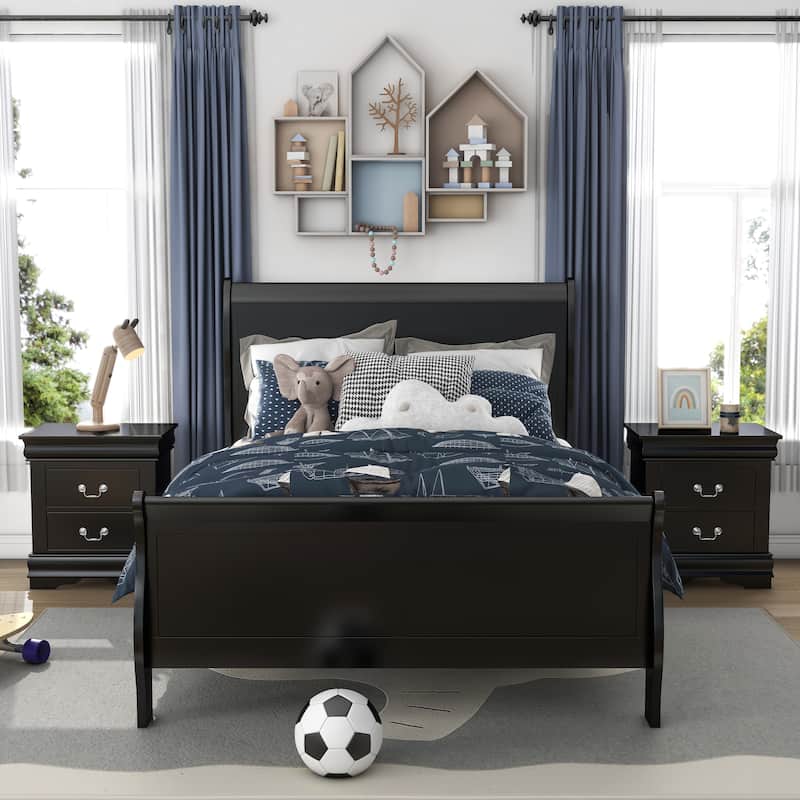 Furniture of America Mayday II Classic Kids Wooden Sleigh Bed