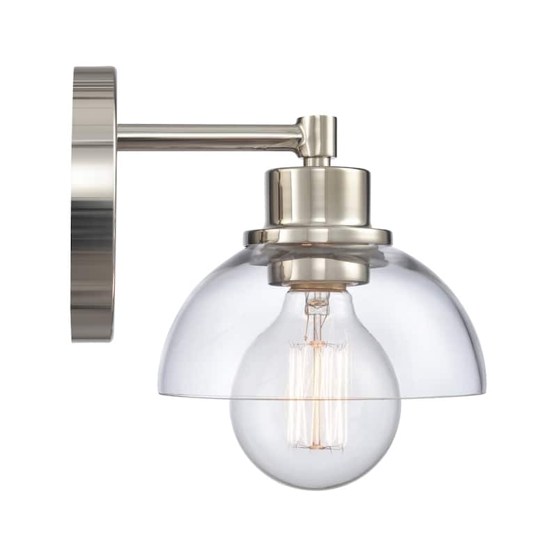 Elk Home Julian Brushed Gold With Glass Shade 2 Light Vanity Light