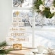 preview thumbnail 29 of 34, Glitzhome Wooden Sign Christmas Tree Shaped Table Decor for Home Shelf Xmas Party Gold