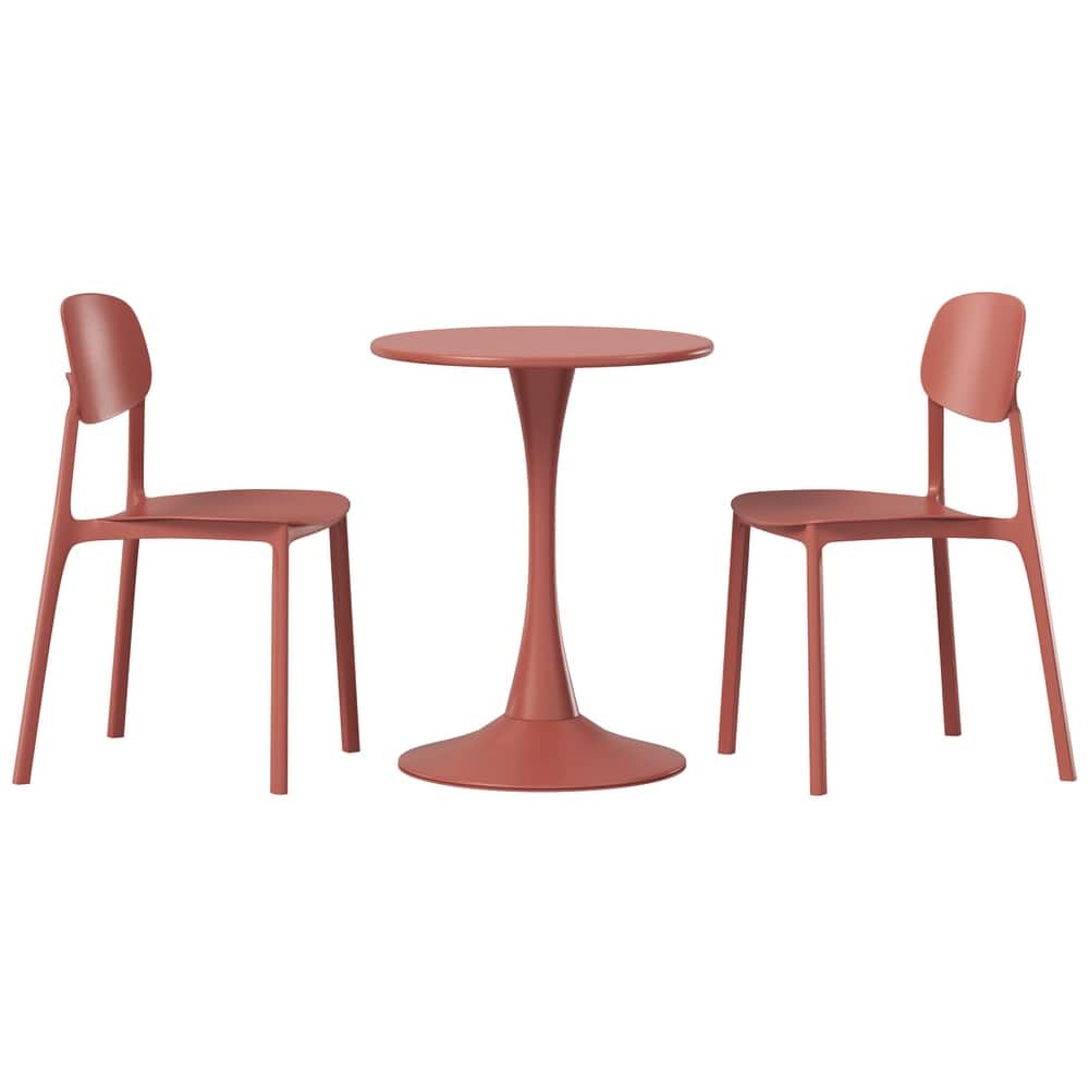 Frond and Form 2-Person Outdoor Round Dining Set