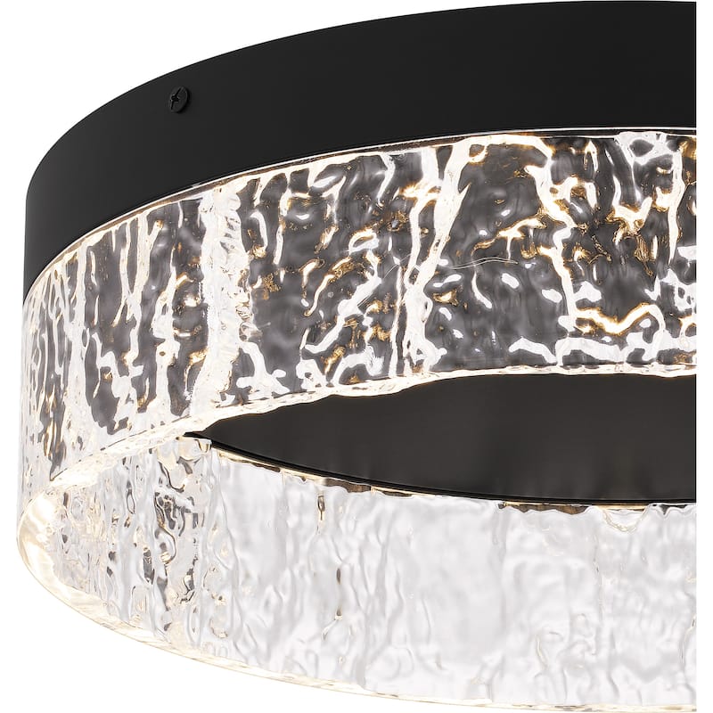 Vistaria Integrated LED Matte Black Flush Mount