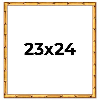23x24 Frame Gold Bamboo Picture Frame Modern Photo Frame Includes UV Acrylic Shatter Guard Front Acid Free Foam Backing Board