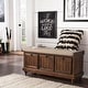 preview thumbnail 2 of 15, Granger Storage Bench with Linen Seat Cushion by iNSPIRE Q Classic