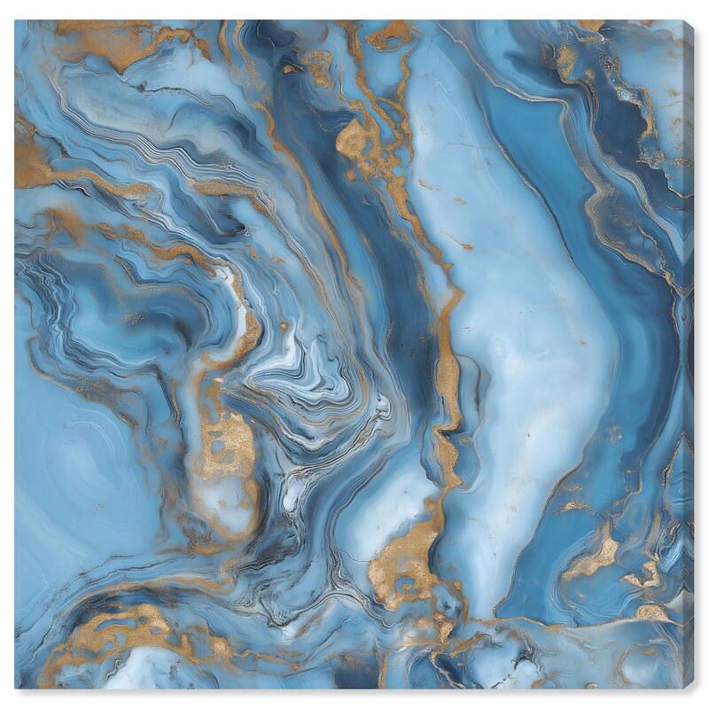 River Gold Canvas by Art Remedy, Gallery Wrapped - 30" x 30"