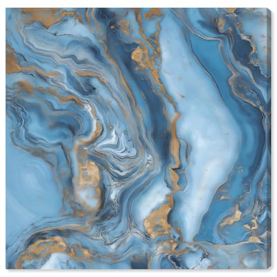 River Gold Canvas by Art Remedy, Gallery Wrapped
