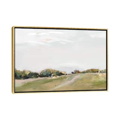 iCanvas "Golden Grasslands " by Isabelle Z Framed Canvas Print