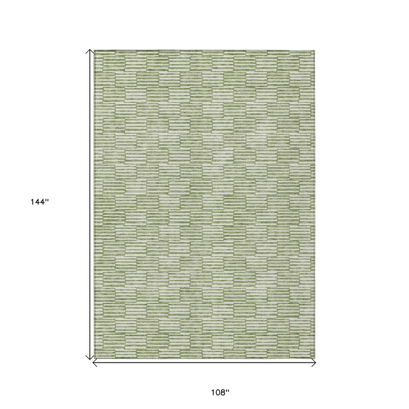 HomeRoots Geometric Transitional Rectangle Outdoor Rug
