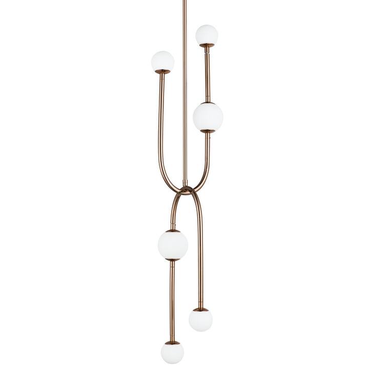 Studio M SM24836 Alina 6 Light 8" Wide LED Mini Chandelier by Mat - French Gold