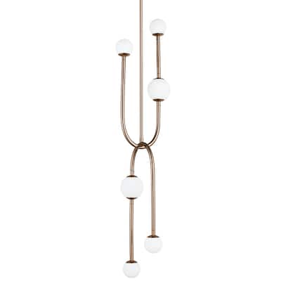 Studio M SM24836 Alina 6 Light 8" Wide LED Mini Chandelier by Mat