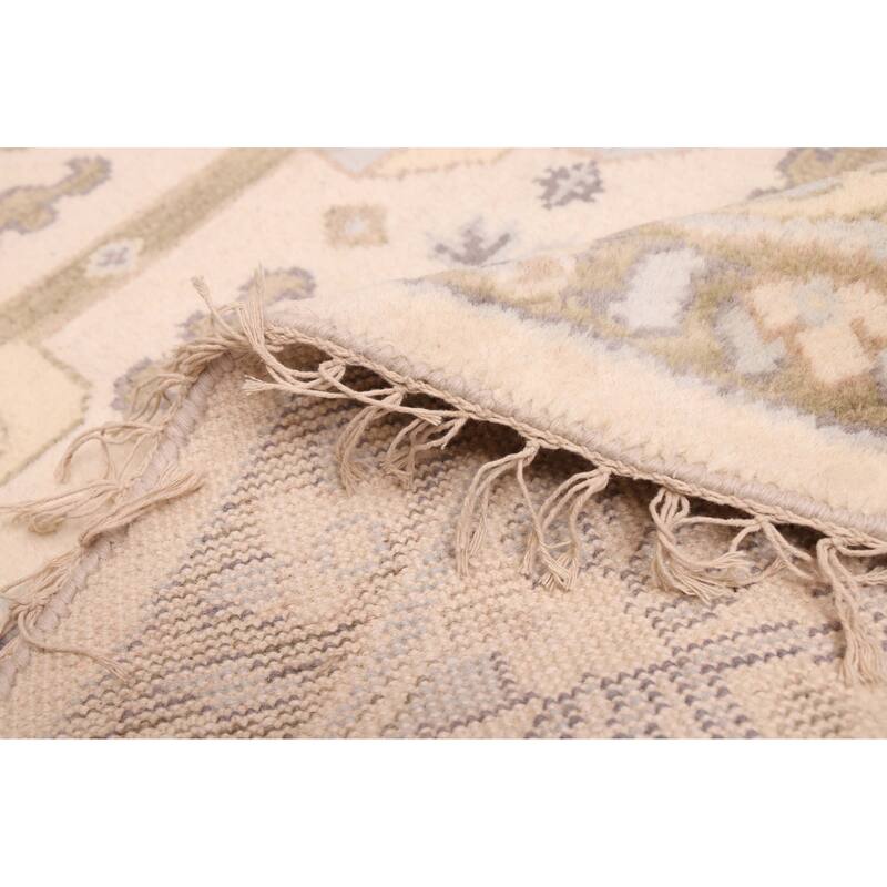 ECARPETGALLERY Hand-knotted Royal Oushak Cream Wool Rug - 9'0 x 9'0
