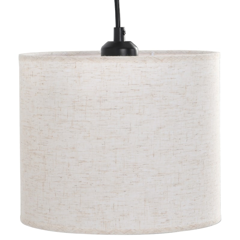 Bentzel 1-Light Fabric Arm Sconce - Walnut