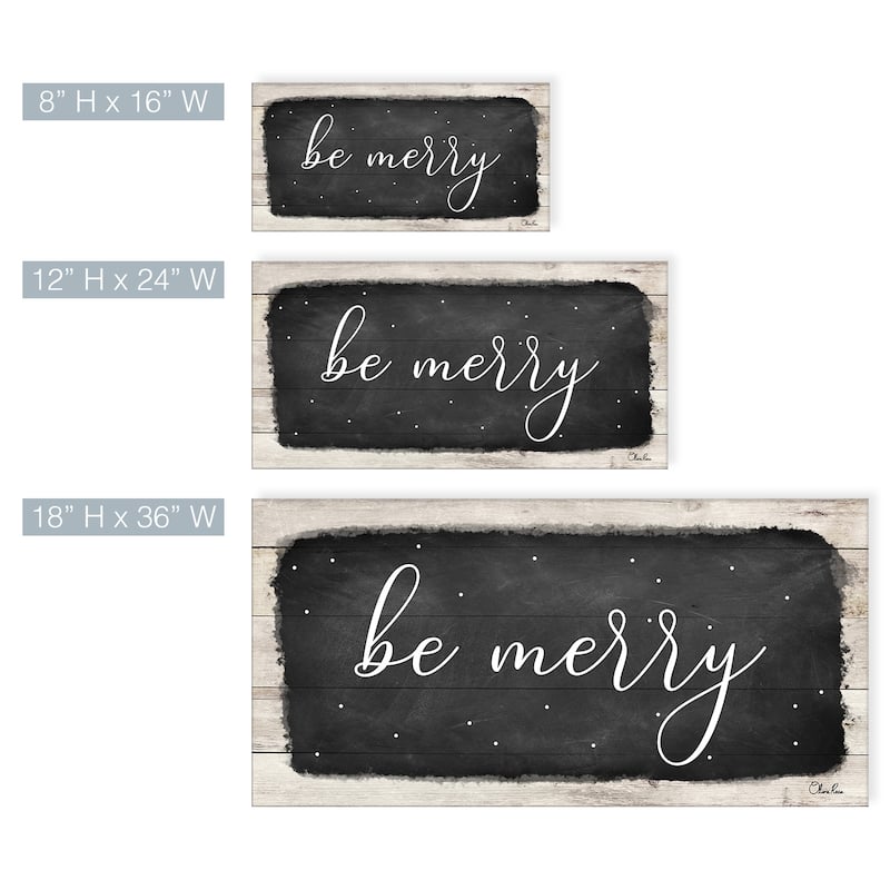 Ready2HangArt 'Be Merry' Holiday Canvas Wall Art by Olivia Rose