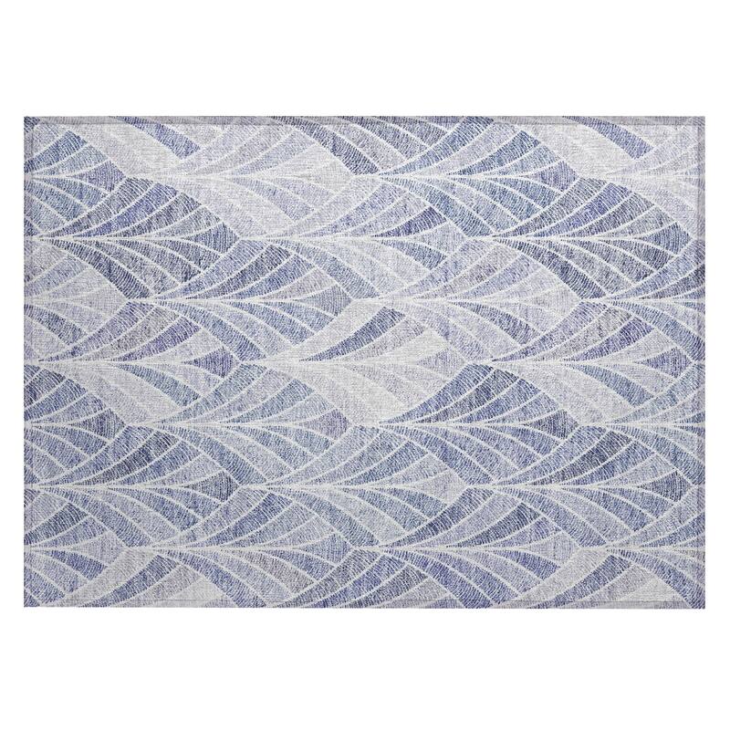 Machine Washable Indoor/ Outdoor Chantille Modern Mosaic Rug