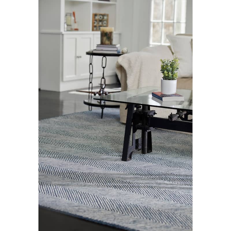 Momeni Charles Hand-tufted Wool Chevron Pattern Area Rug