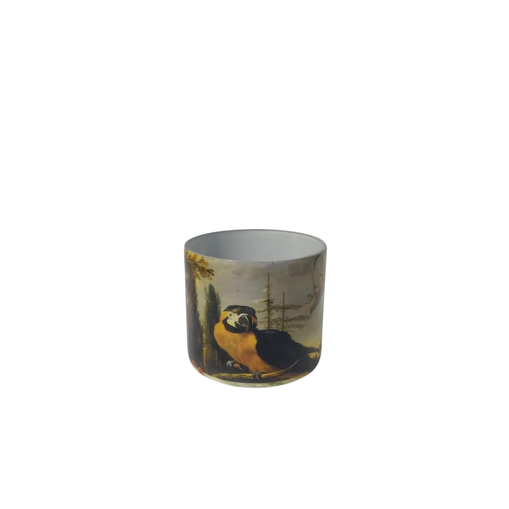 Medium Glass Parrot Votive Candle Holder - 4.75"