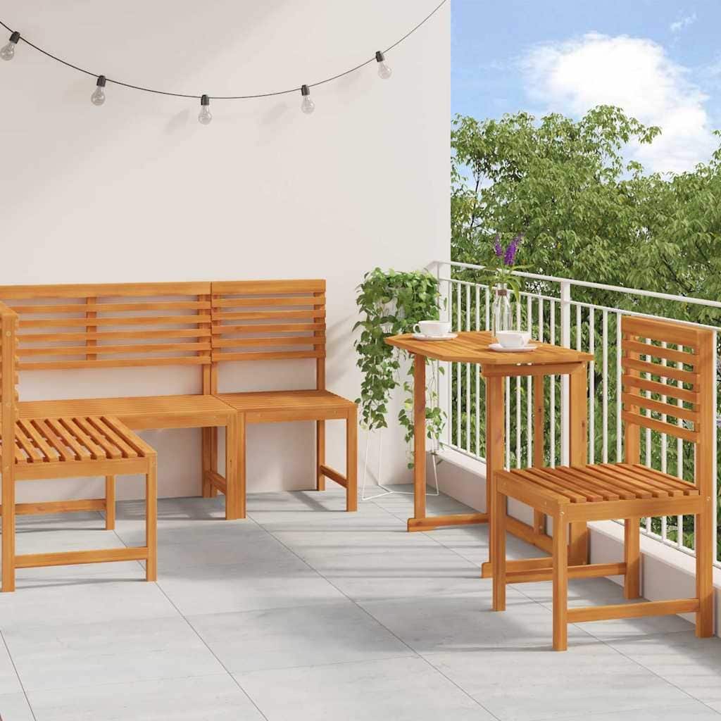 vidaXL Garden Bench Set Brown solid acacia wood - 20 x 35 x 30