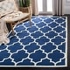 preview thumbnail 4 of 66, SAFAVIEH Handmade Chatham Elia Modern Moroccan Wool Rug 10' x 14' - Dark Blue/Ivory - Rectangle