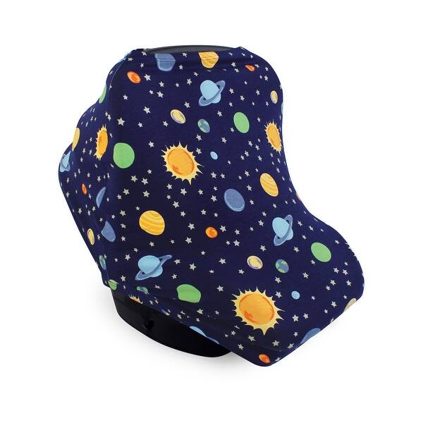 slide 1 of 1, Hudson Baby Multi-use Car Seat Canopy, Solar System, One Size - Solar System Solar System