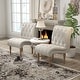 preview thumbnail 1 of 19, Upholstered Accent Lounge Chair for Bedroom Living Room Armless Slipper Chair with Wood Legs