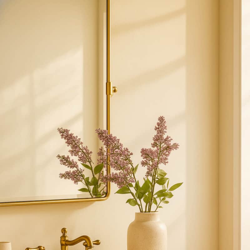 TEHOME Woodvale Rectangle Vertical Metal Wall Mirrors