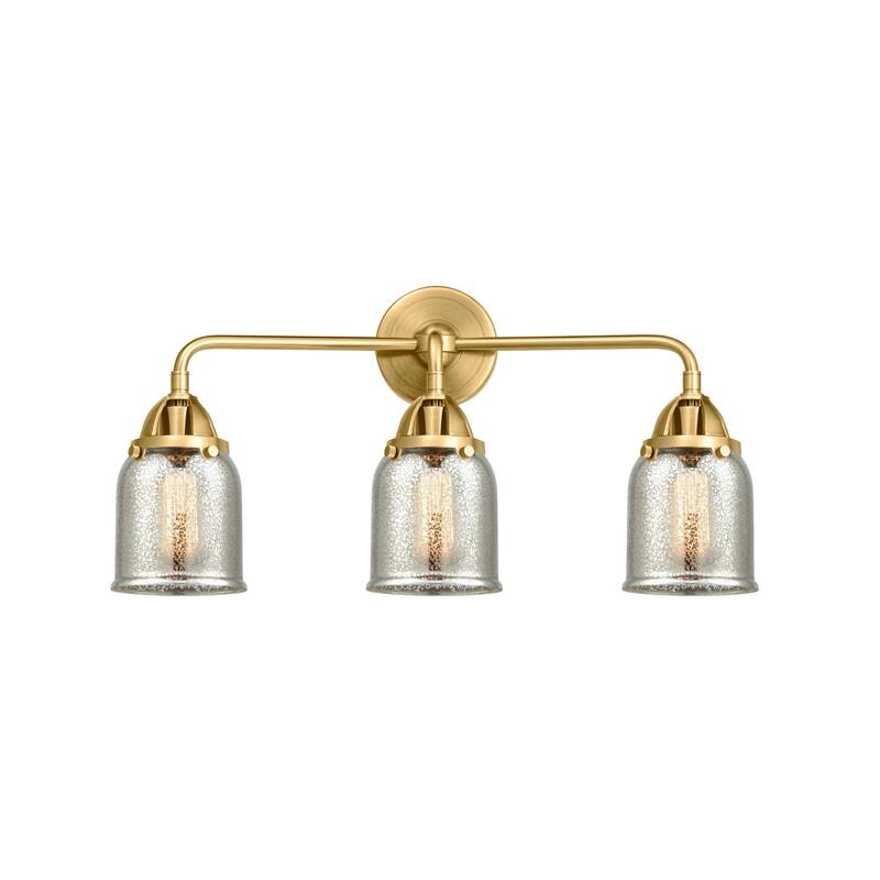 Innovations Lighting 288-3W-11-23 Bell Vanity Bell 3 Light 23" Wide - Satin Gold / Silver Plated Mercury