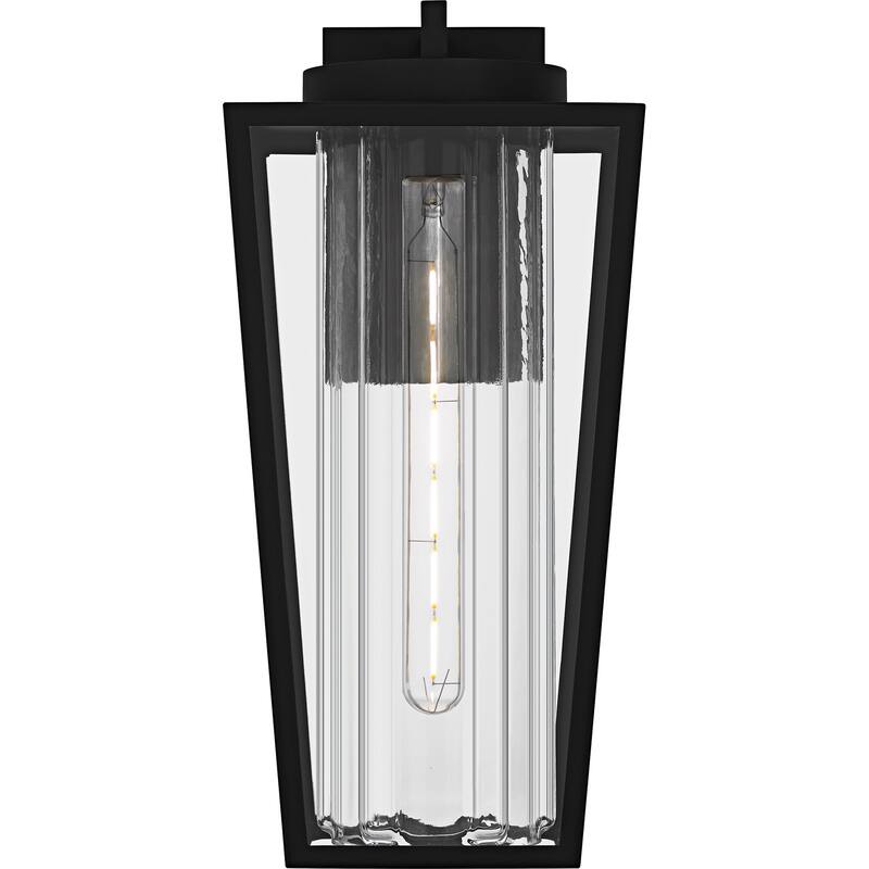 Jett 1-Light Matte Black Outdoor Wall Lantern