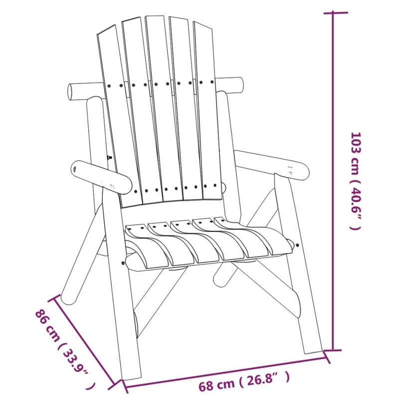 vidaXL Patio Furniture Set Outdoor Patio Lounge Set Chair Solid Wood Spruce