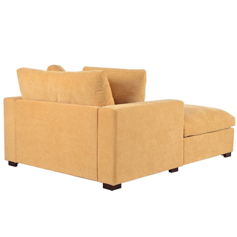 Zala Modern Fabric Oversized Sofa Chaise Lounge by Christopher Knight Home