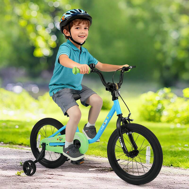 Costway 12-Inch Kids Bicycle with Adjustable Seat Front Handbrake & - See Details