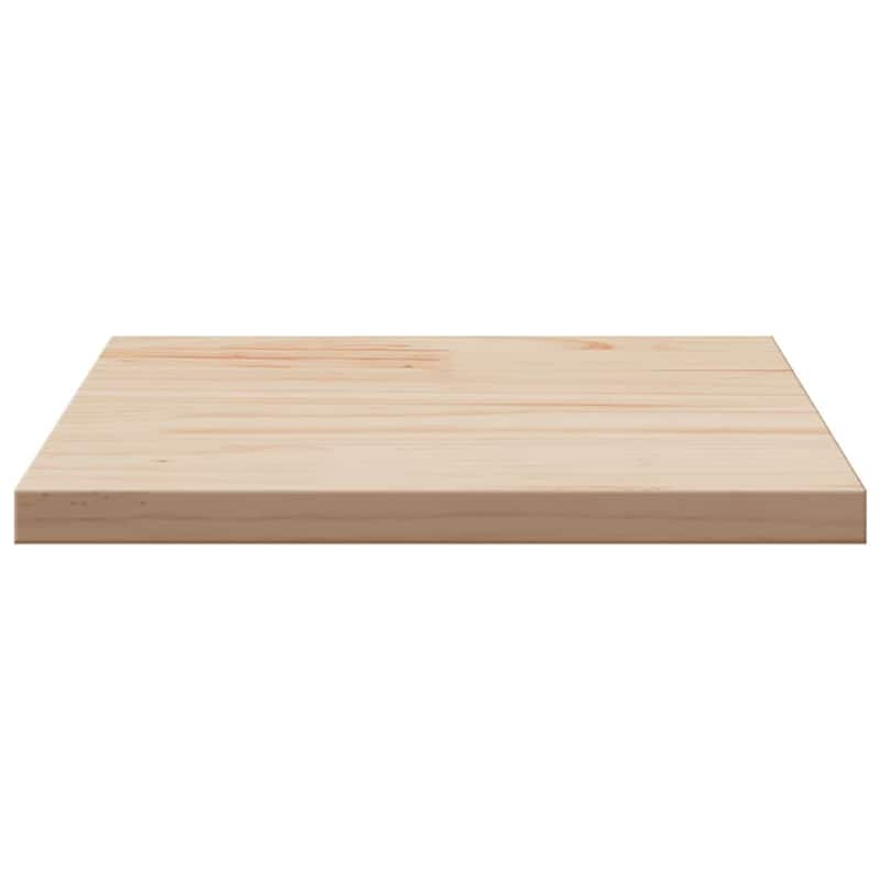 vidaXL Table Top Natural Pine Wood Solid Pine Wood 16 x 16 in Durable - 16 x 16 x 1 in