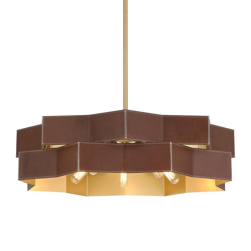 Savoy House 7-2749-5 Atherton 5 Light 24" Wide Chandelier - Warm Brass
