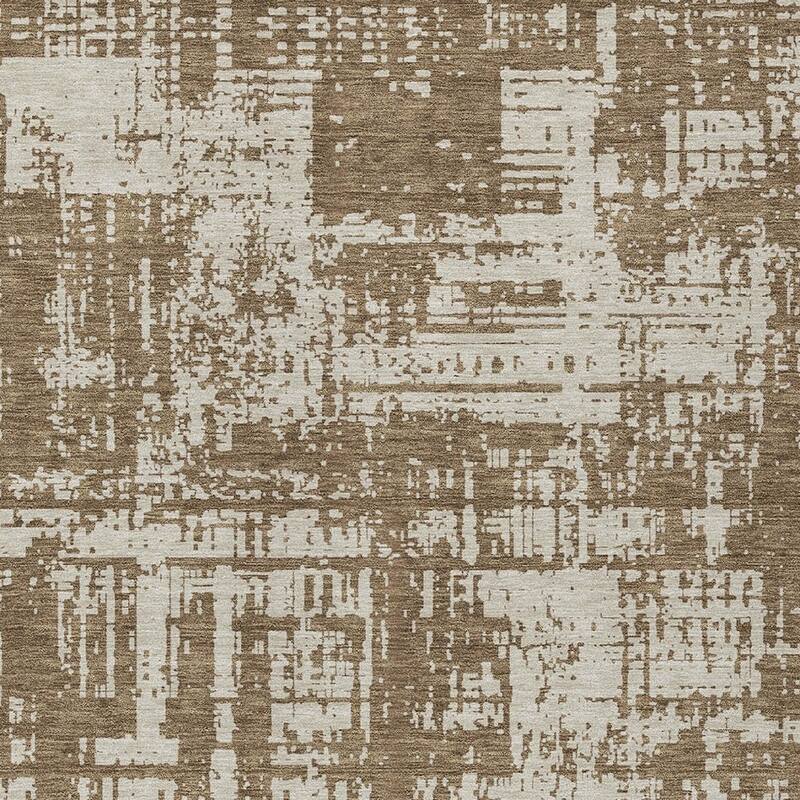 HomeRoots Abstract Transitional Rectangle Outdoor Rug