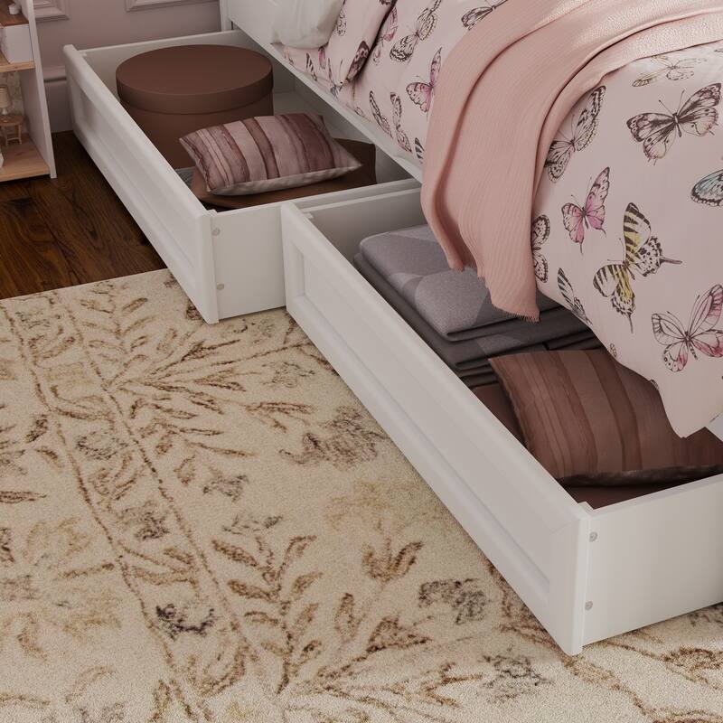Felicity Platform Bed with Panel Footboard and Storage Drawers