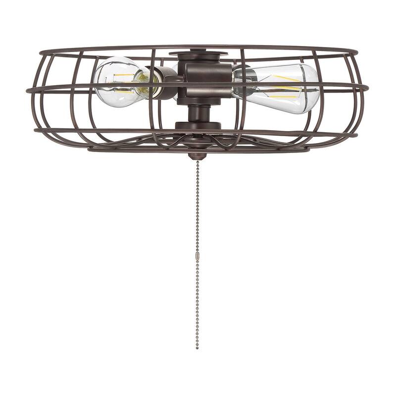 Trade Winds 3-Light Fan Light Kit in Oil Rubbed Bronze - Oil Rubbed Bronze