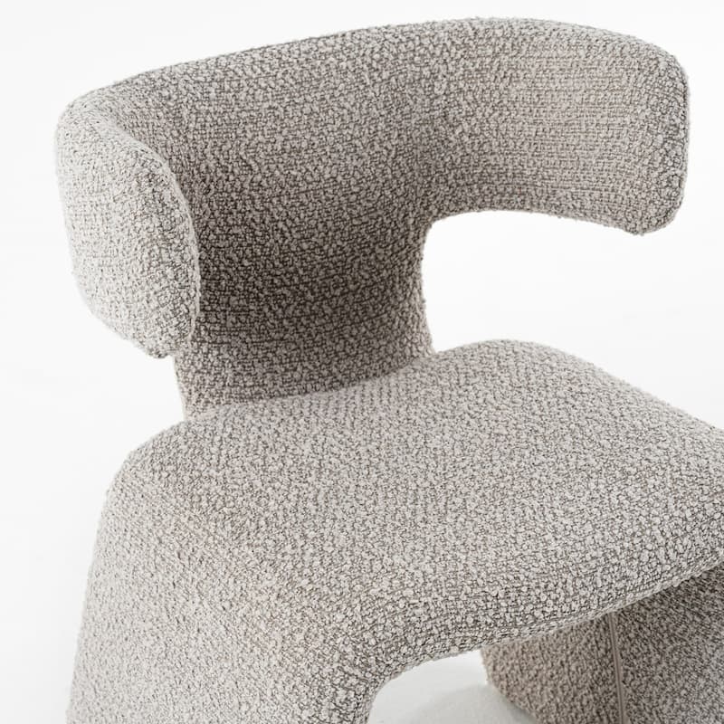 Modrest Bergman Modern Off-White Fabric Dining Chair