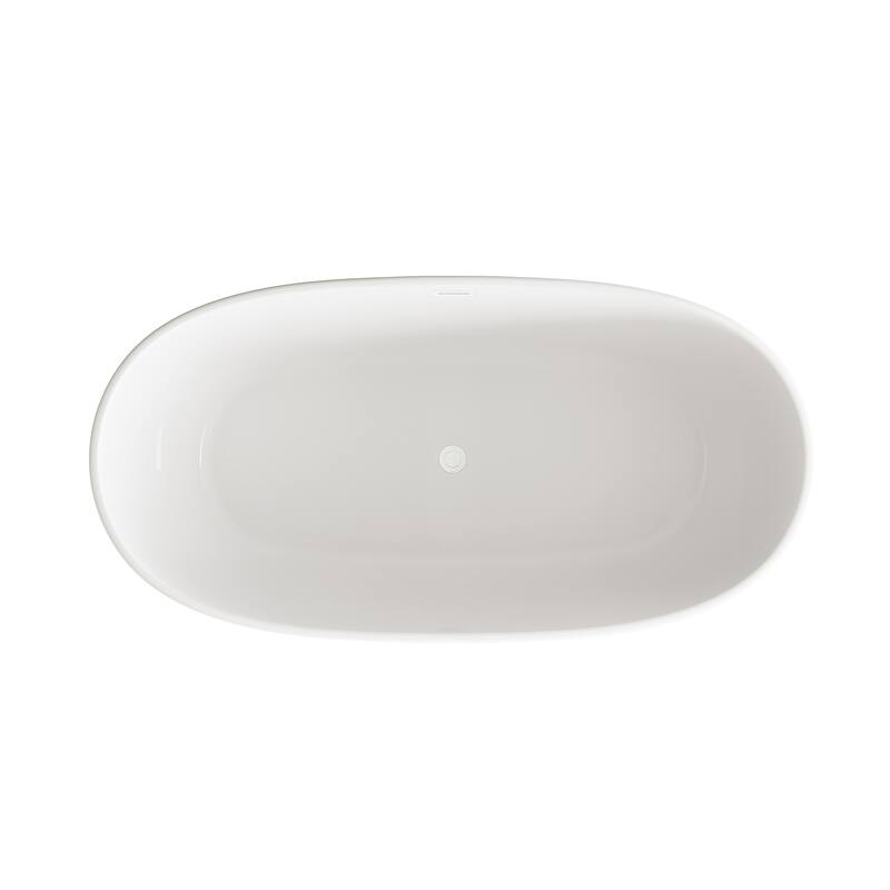 Adler Soaking Bathtub in Glossy White