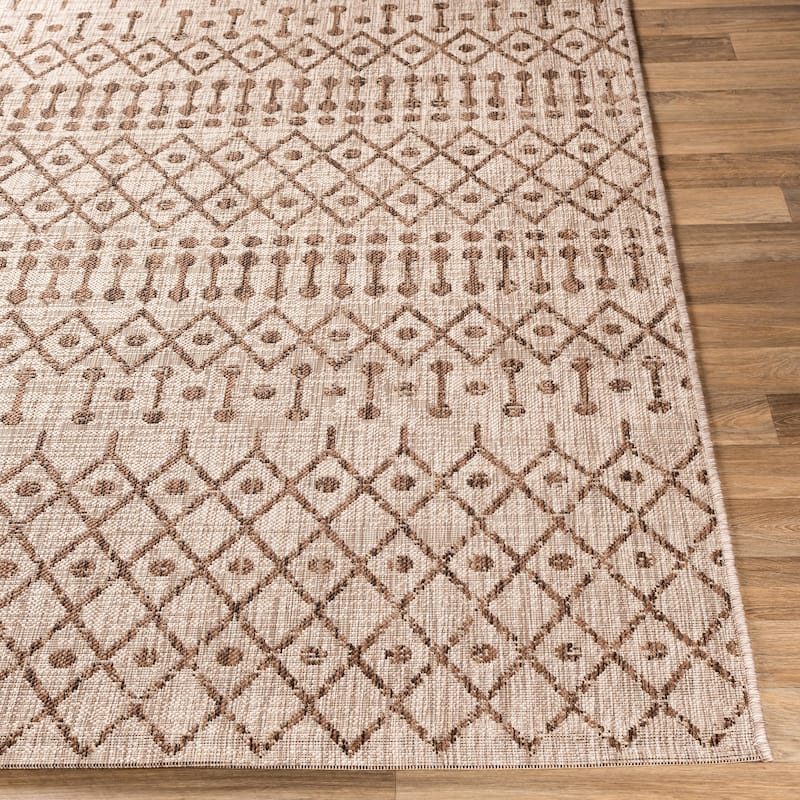 Livabliss Elpida Indoor/ Outdoor Moroccan Stripe Area Rug