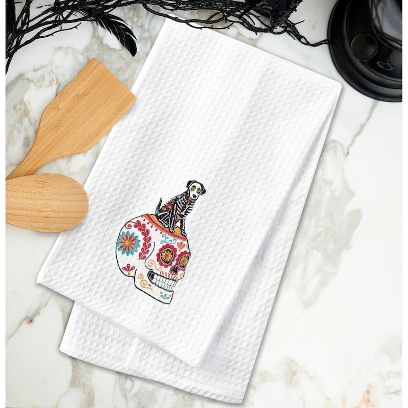 Canine Sugar Skull Towel