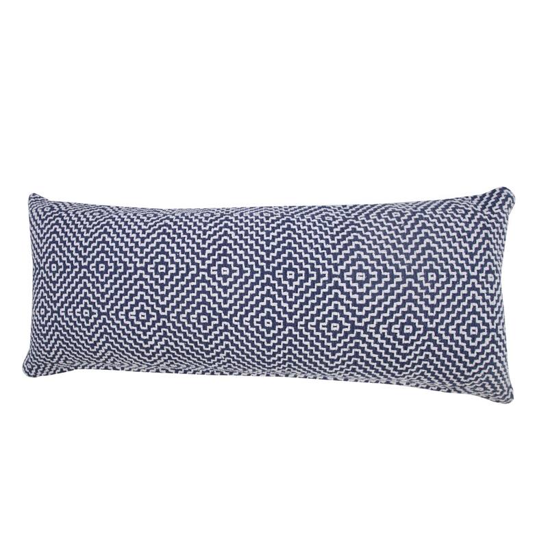 Sevita Diamond Delight Woven Geometric Throw Pillow