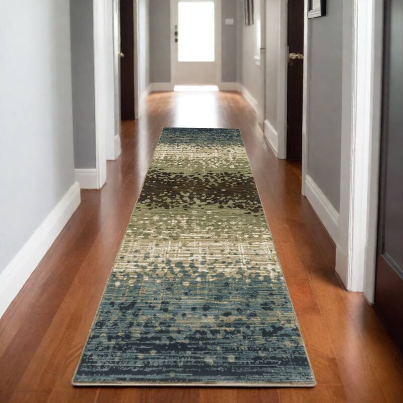 HomeRootsAbstract Modern Rectangle Area Rug - 92.52' X '26.77' X '0.39