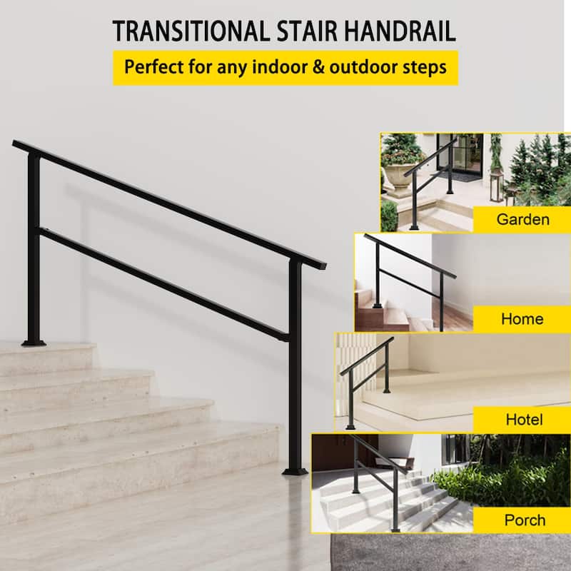 Sturdy Aluminum Stair Rail for Home, Hotel, Garden Choose from 3 Sizes
