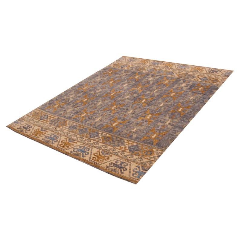 ECARPETGALLERY Hand-knotted Mystique Grey Wool Rug - 7' 10" x 10' 6"