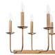 preview thumbnail 15 of 26, Farmhouse 10-Light Candle Iron Kitchen Island Linear Chandelier